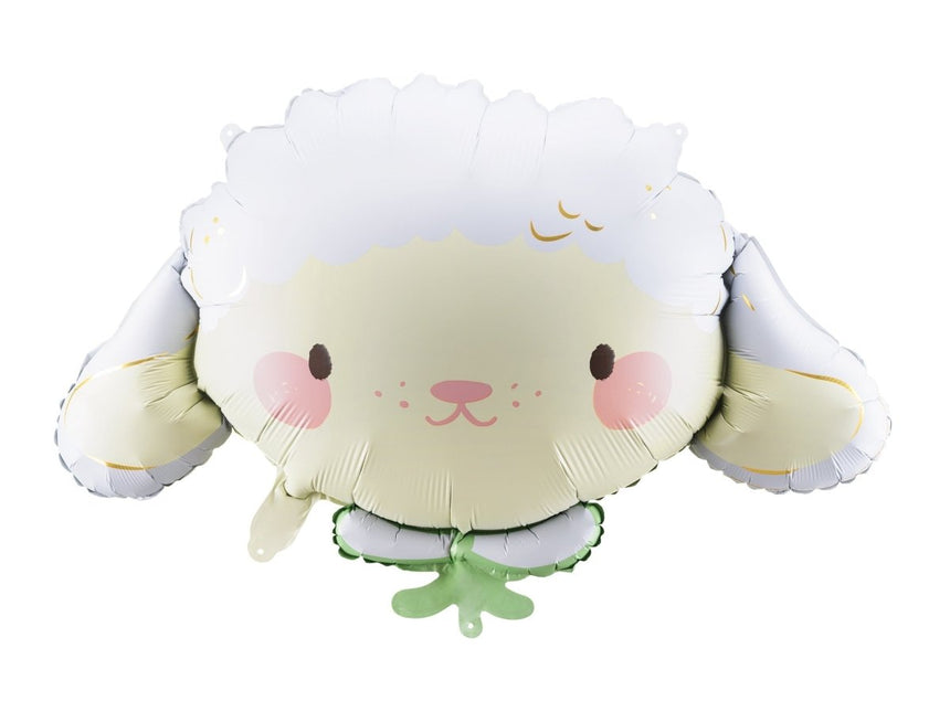 Helium Ballon Schaap Leeg 67cm van Partydeco koop je bij Partywinkel