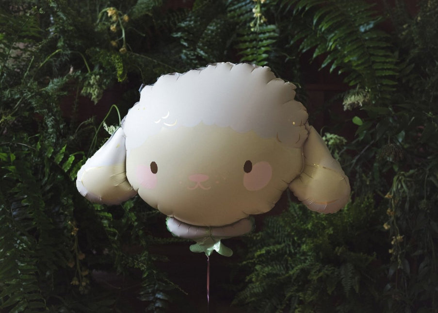 Helium Ballon Schaap Leeg 67cm van Partydeco koop je bij Partywinkel