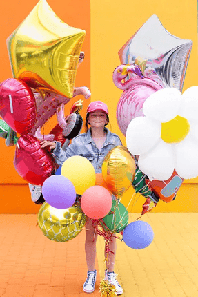 Helium Ballon Ster Goud Leeg 70cm van Partydeco koop je bij Partywinkel