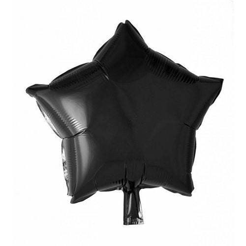 Helium Ballon Ster Zwart 46cm leeg van WeFiesta koop je bij Partywinkel