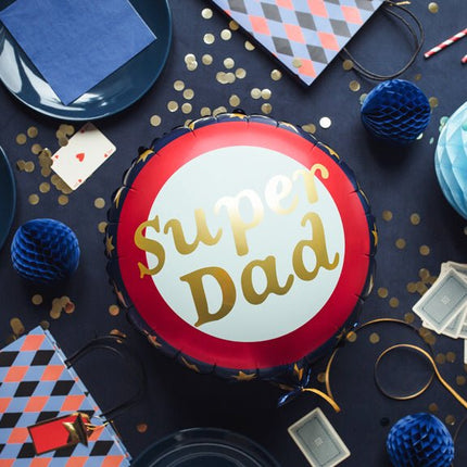 Helium Ballon Super Dad Leeg 45cm van Partydeco koop je bij Partywinkel