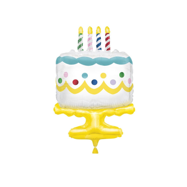 Helium Ballon Taart Leeg 63,5cm van Unique koop je bij Partywinkel