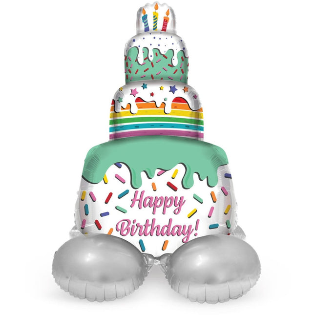 Helium Ballon Taart Leeg 72cm van Folat koop je bij Partywinkel