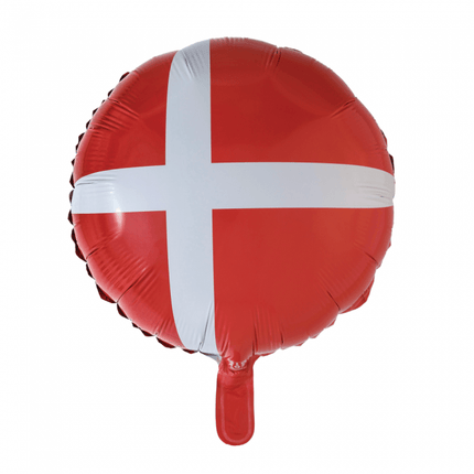 Helium Ballon Vlag Denemarken 45cm leeg van WeFiesta koop je bij Partywinkel