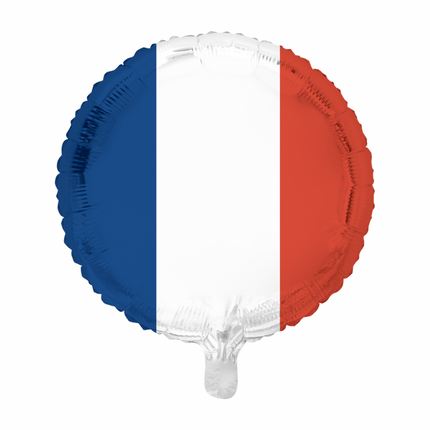 Helium Ballon Vlag Frankrijk 45cm leeg van WeFiesta koop je bij Partywinkel