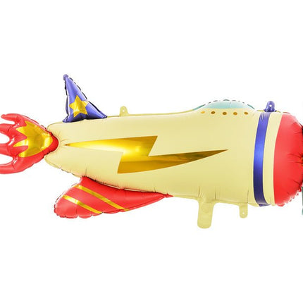Helium Ballon Vliegtuig Leeg 91cm van Partydeco koop je bij Partywinkel