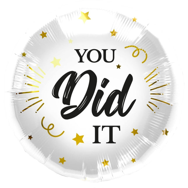 Helium Ballon You Did It Leeg 45cm van Folat koop je bij Partywinkel