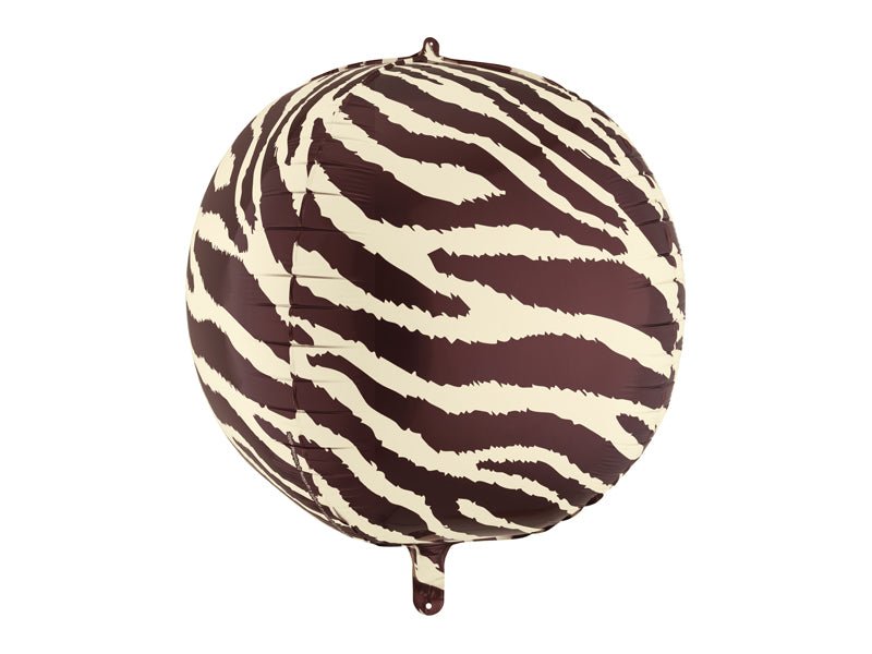 Helium Ballon Zebra Bal 75cm Leeg van Partydeco koop je bij Partywinkel
