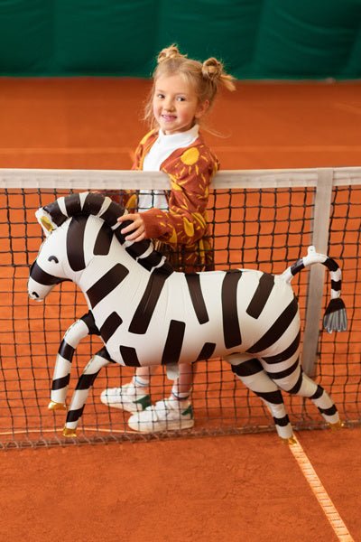 Helium Ballon Zebra Leeg 1,15m van Partydeco koop je bij Partywinkel