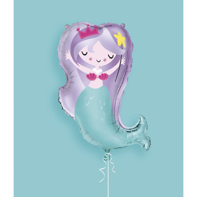 Helium Ballon Zeemeermin 74cm leeg van Unique koop je bij Partywinkel