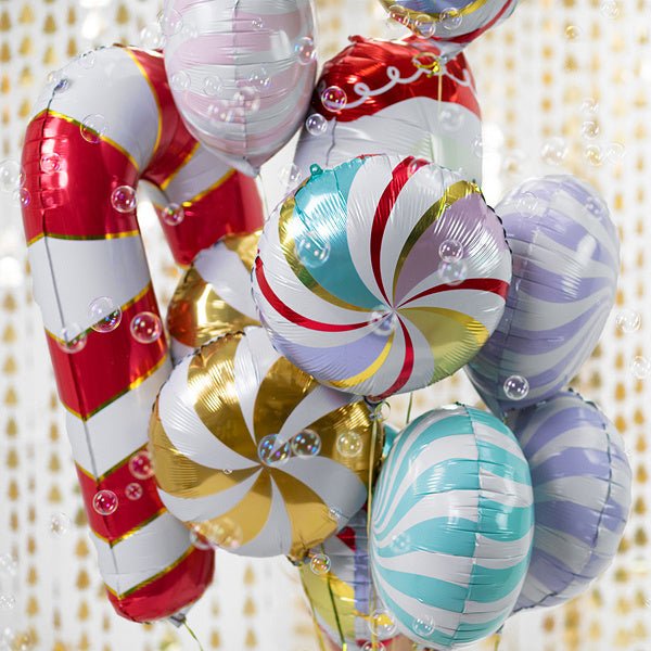 Helium Ballon Zuurstok Rood Leeg 82cm van Partydeco koop je bij Partywinkel