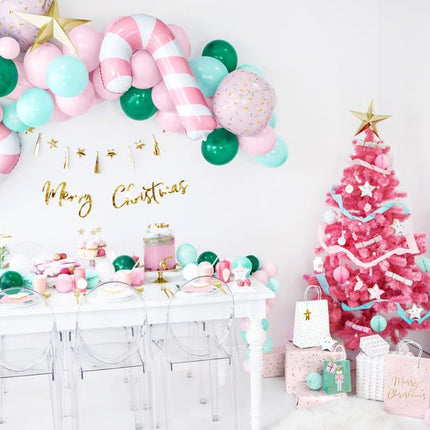Helium Ballon Zuurstok Roze Leeg 82cm van Partydeco koop je bij Partywinkel