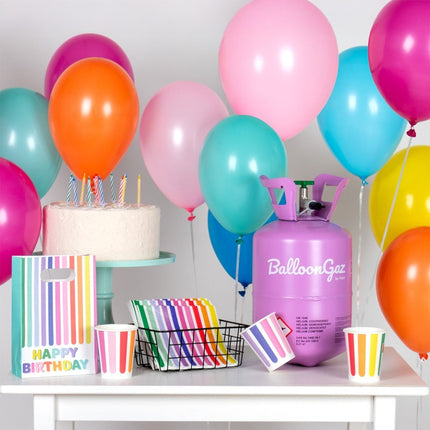 Helium Tank met 30 Ballonnen en Lint van Partywinkel koop je bij Partywinkel