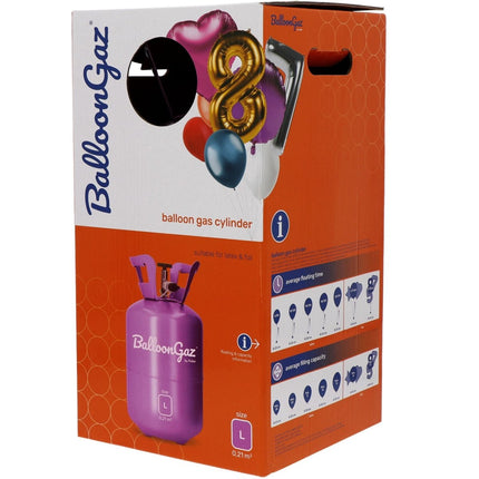 Helium Tank Voor 30 Ballonnen van Partywinkel koop je bij Partywinkel