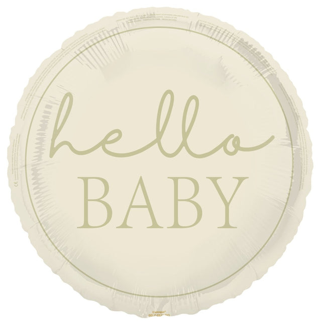 Hello Baby Helium Ballon Nude 45cm van Unique koop je bij Partywinkel