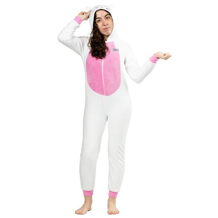 Hello Kitty Onesie Wit Roze Dames van Riethmueller koop je bij Partywinkel