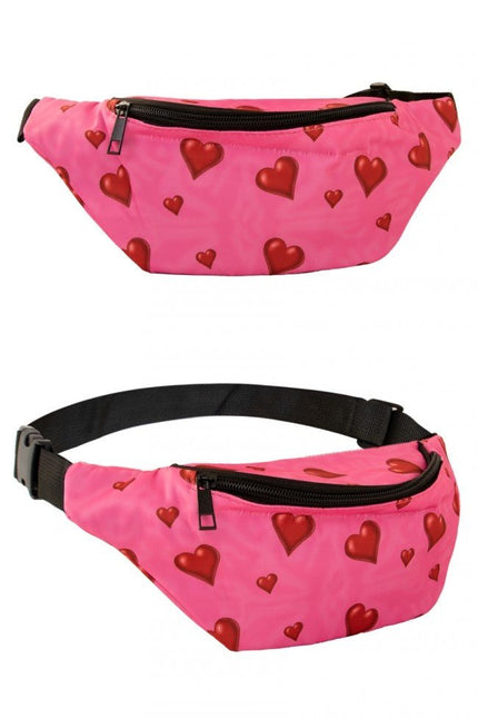 Heuptasje Roze Met Hartjes van PartyXplosion koop je bij Partywinkel