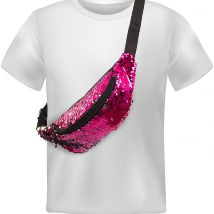 Heuptasje Roze Pailletten van PartyXplosion koop je bij Partywinkel