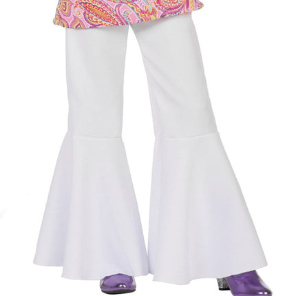 Hippie 60S Broek Wit Kind van Wilbers & Wilbers koop je bij Partywinkel