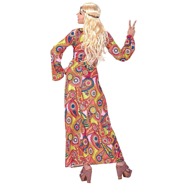Hippie 60S Jurk Dames Met Corset van Widmann koop je bij Partywinkel
