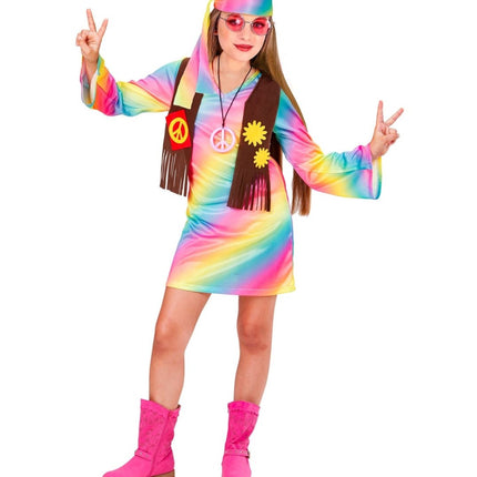 Hippie 60S Jurk Meisje 3 delig van Widmann koop je bij Partywinkel
