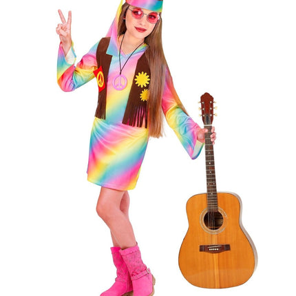 Hippie 60S Jurk Meisje 3 delig van Widmann koop je bij Partywinkel