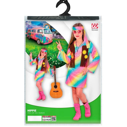 Hippie 60S Jurk Meisje 3 delig van Widmann koop je bij Partywinkel