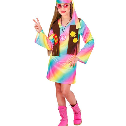 Hippie 60S Jurk Meisje 3 delig van Widmann koop je bij Partywinkel