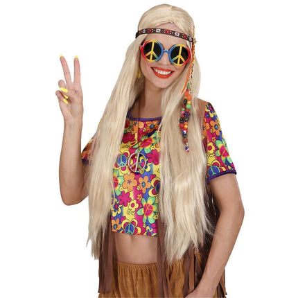 Hippie 60S Ketting Peace van Widmann koop je bij Partywinkel