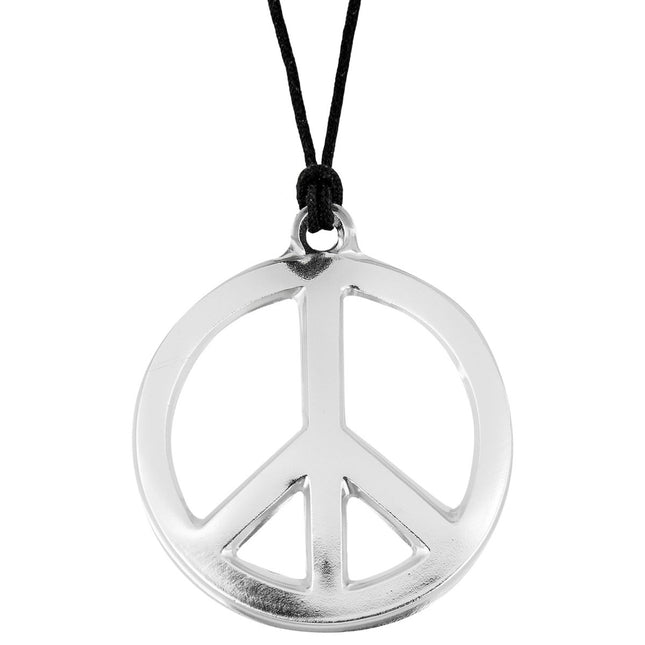 Hippie 60S Ketting Zilver van Widmann koop je bij Partywinkel