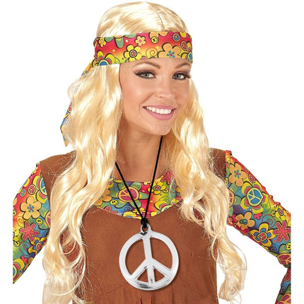 Hippie 60S Ketting Zilver van Widmann koop je bij Partywinkel