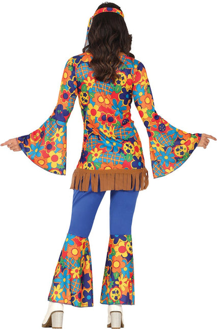 Hippie 60S Kostuum Dames Bloemen 3 delig van Fiestas Guirca koop je bij Partywinkel