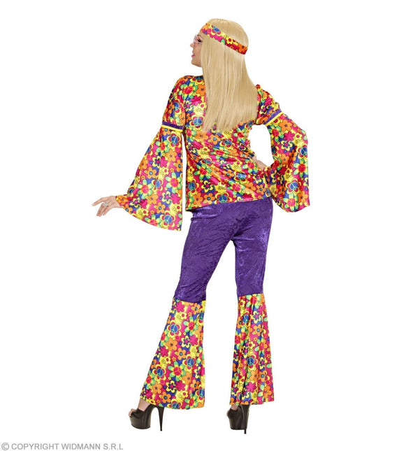 Hippie 60S Kostuum Dames Fluweel van Widmann koop je bij Partywinkel