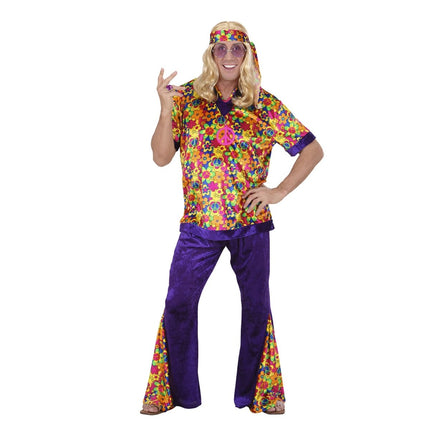 Hippie 60S Kostuum Gekleurd Heren van Widmann koop je bij Partywinkel