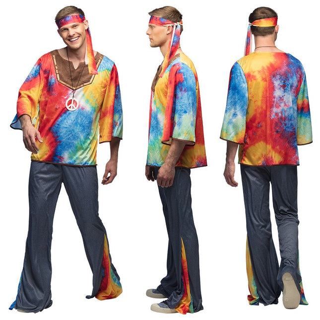 Hippie 60S Kostuum Heren 4 delig van Boland koop je bij Partywinkel