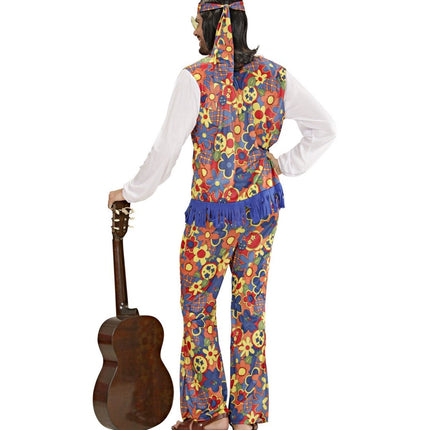 Hippie 60S Kostuum Heren Bloemen van Widmann koop je bij Partywinkel