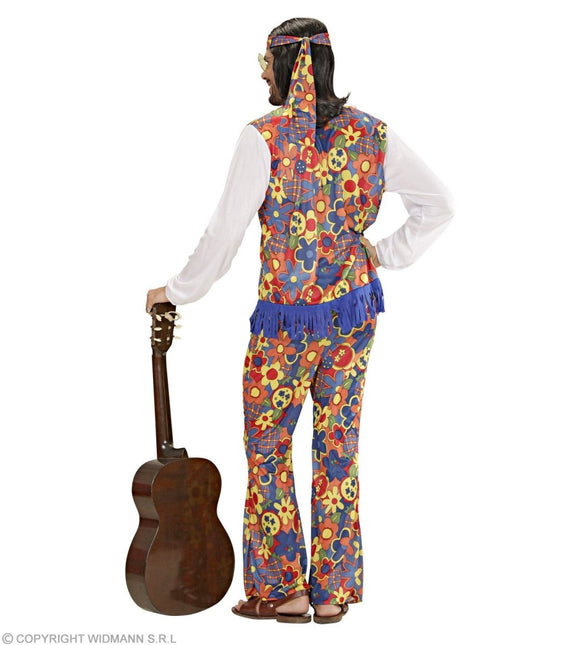 Hippie 60S Kostuum Heren Bloemen van Widmann koop je bij Partywinkel