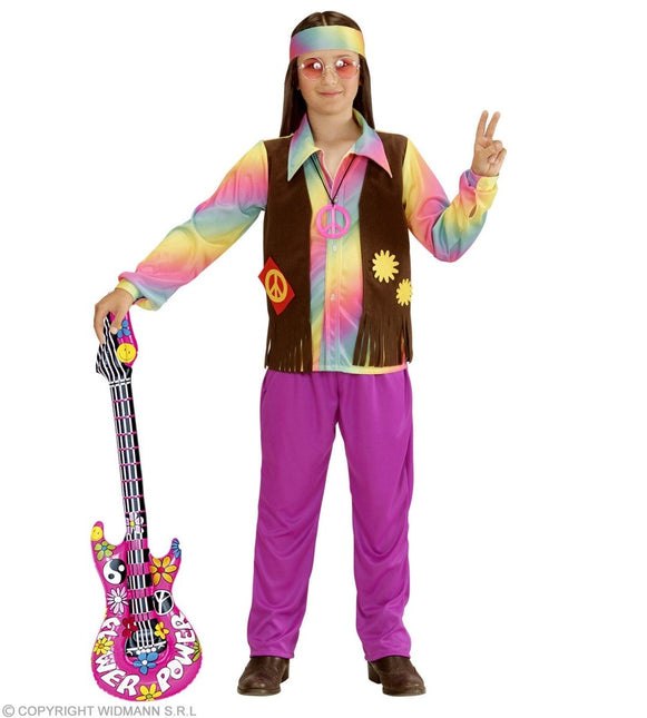 Hippie 60S Kostuum Jongen 4 delig van Widmann koop je bij Partywinkel