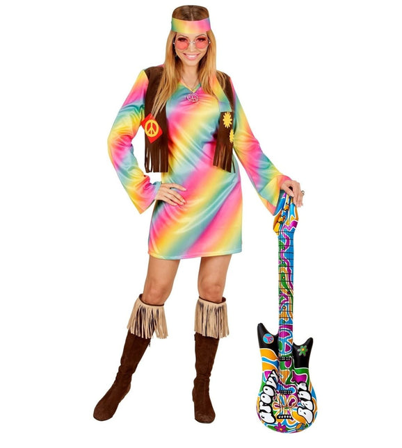 Hippie 60S Opblaas Gitaar 1,05m van Widmann koop je bij Partywinkel