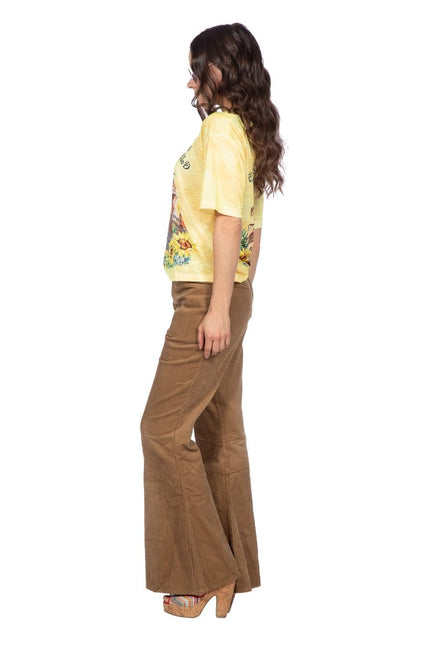 Hippie 60S Shirt Geel Dames van Wilbers & Wilbers koop je bij Partywinkel