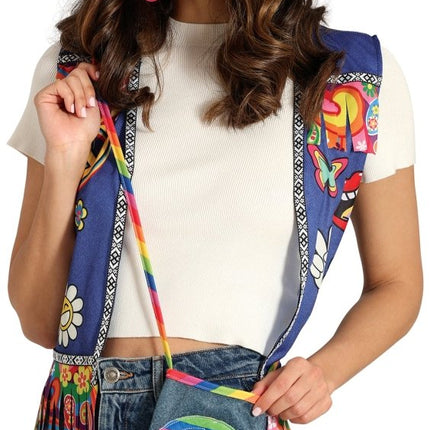 Hippie 60S Tas 27cm van Fiestas Guirca koop je bij Partywinkel