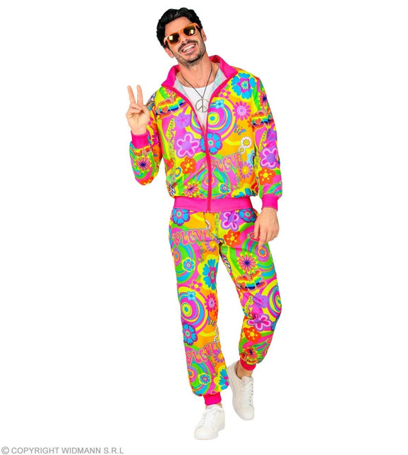 Hippie 60S Trainingspak Fout Gekleurd van Widmann koop je bij Partywinkel