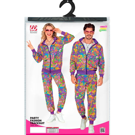Hippie 60S Trainingspak Fout Paars van Widmann koop je bij Partywinkel