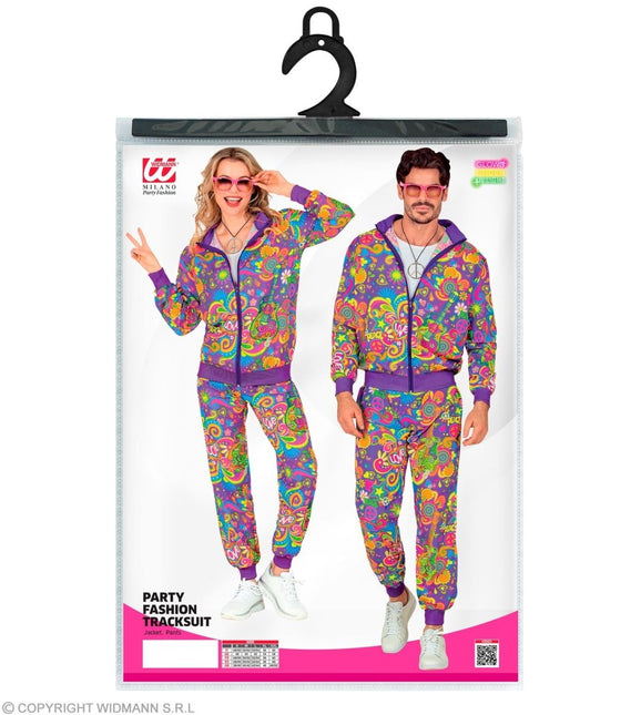 Hippie 60S Trainingspak Fout Paars van Widmann koop je bij Partywinkel
