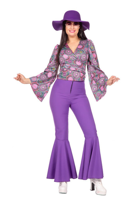 Hippie Blouse Paars van Wilbers & Wilbers koop je bij Partywinkel