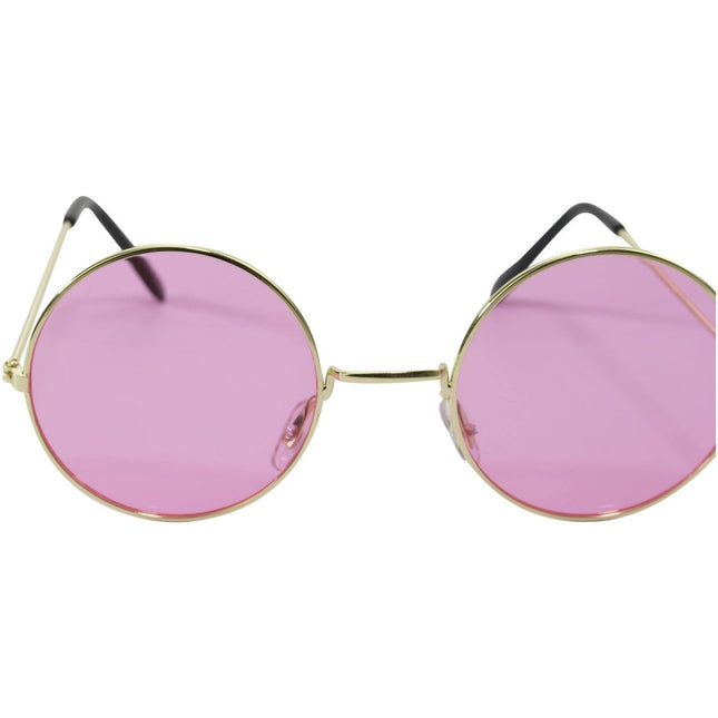 Hippie Bril met Roze Glazen van Folat koop je bij Partywinkel