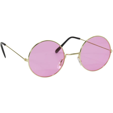 Hippie Bril met Roze Glazen van Folat koop je bij Partywinkel