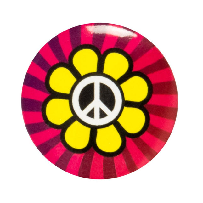 Hippie Buttons 3cm 4st van Boland koop je bij Partywinkel