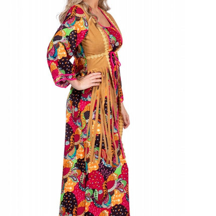 Hippie Jurk Lang Gekleurd van Wilbers & Wilbers koop je bij Partywinkel