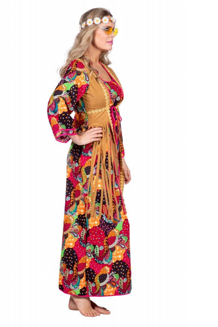 Hippie Jurk Lang Gekleurd van Wilbers & Wilbers koop je bij Partywinkel